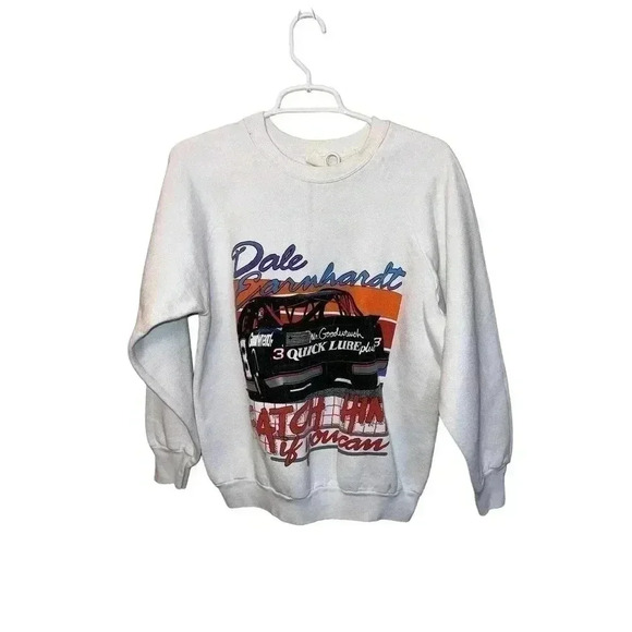 VINTAGE DALE EARNHART CREWNECK NO TAG SEEMS SIZE SMALL UNISEX - Picture 1 of 14